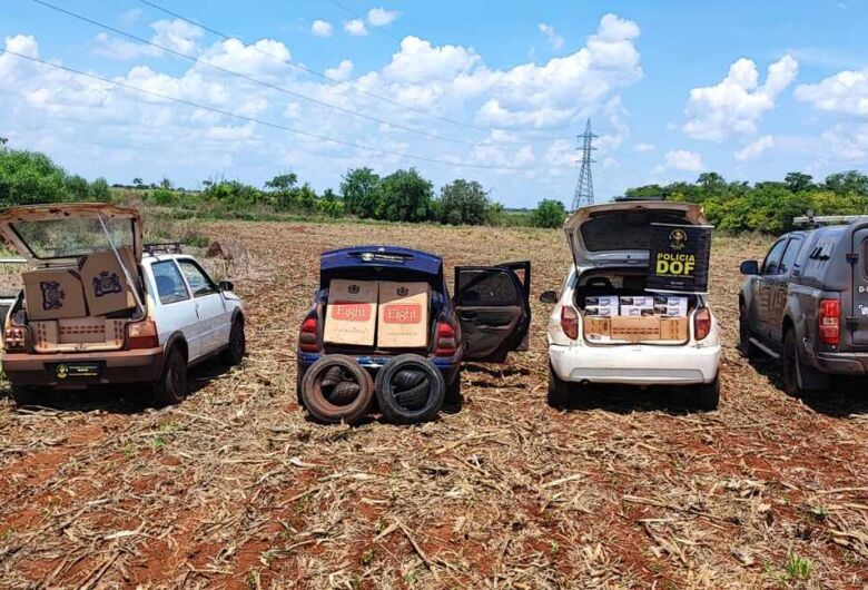 Polícia apreende três veículos com contrabando do Paraguai que seriam entregues em Dourados