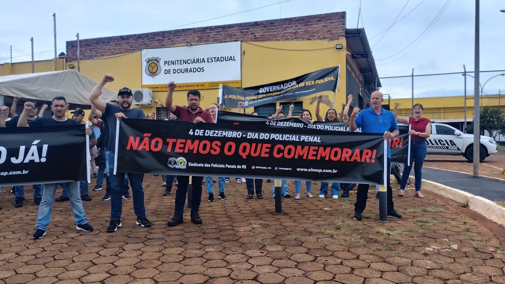 Policiais penais fazem outro dia de protestos para cobrar regulamentação da profissão