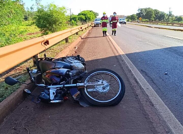 Motociclista morto em acidente na BR-163 sofreu queda após pneu estourar