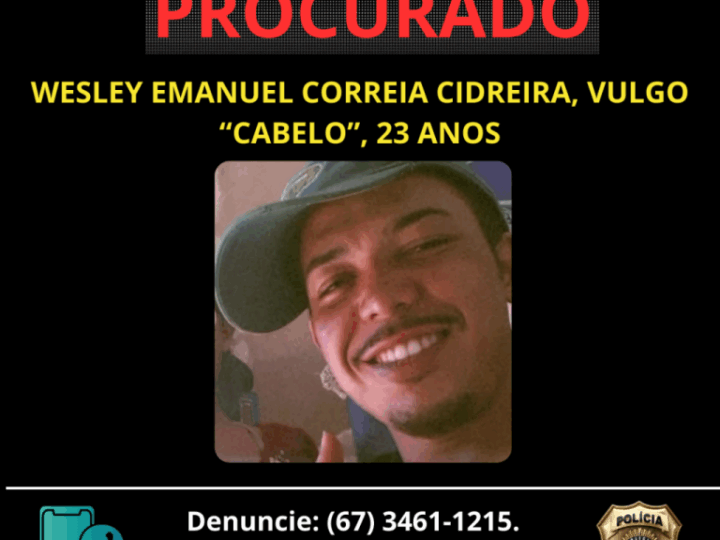 Polícia pede auxílio da população para localizar autor de assassinato