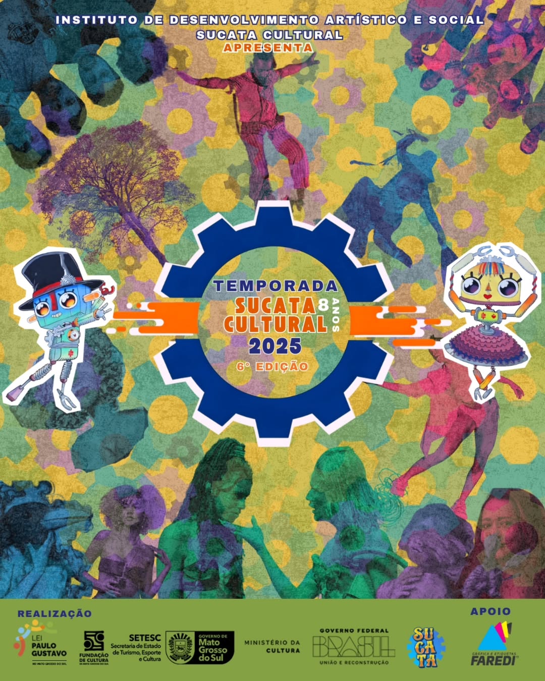 Em maio começa a 6ª Temporada Sucata Cultural com espetáculos, shows e exposições em Dourados