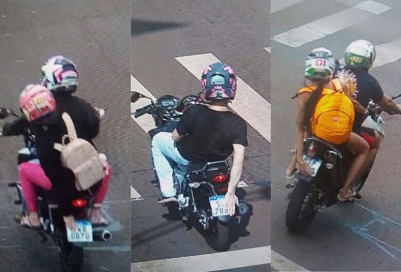 Câmeras flagram motociclistas furando sinal e encobrindo placa; infração é gravíssima