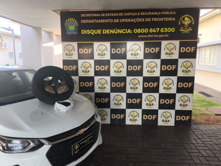 Homem é preso em Dourados transportando droga em pneu