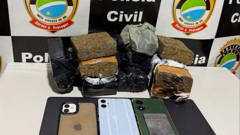 Casal é preso acusado de tráfico de drogas em cidade de MS
