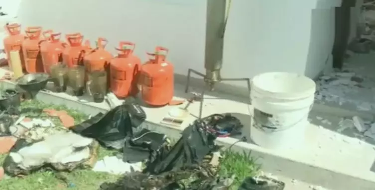 Laboratório de drogas explode na fronteira de MS e brasileiro é socorrido em estado grave com queimaduras