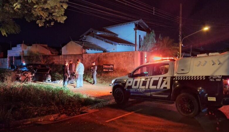 Perseguição termina em acidente e motorista bêbado hospitalizado em Dourados