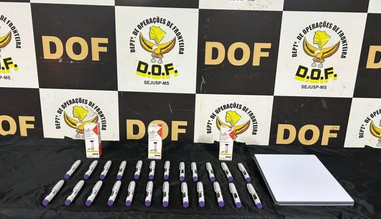Homem é preso com canetas de Mounjaro e antena Starlink em Ponta Porã