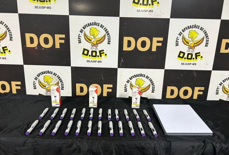 Homem é preso com canetas de Mounjaro e antena Starlink em Ponta Porã