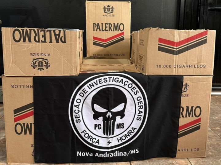 Homem é flagrado descarregando pacotes de cigarros em cidade de MS
