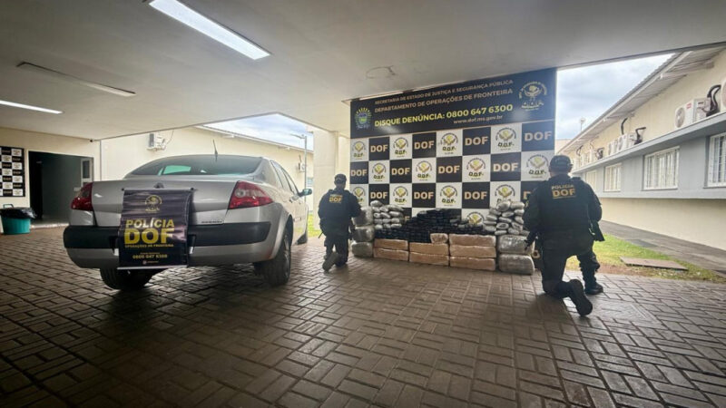 Homem de 62 anos é preso com carga de drogas avaliada em R$ 972 mil