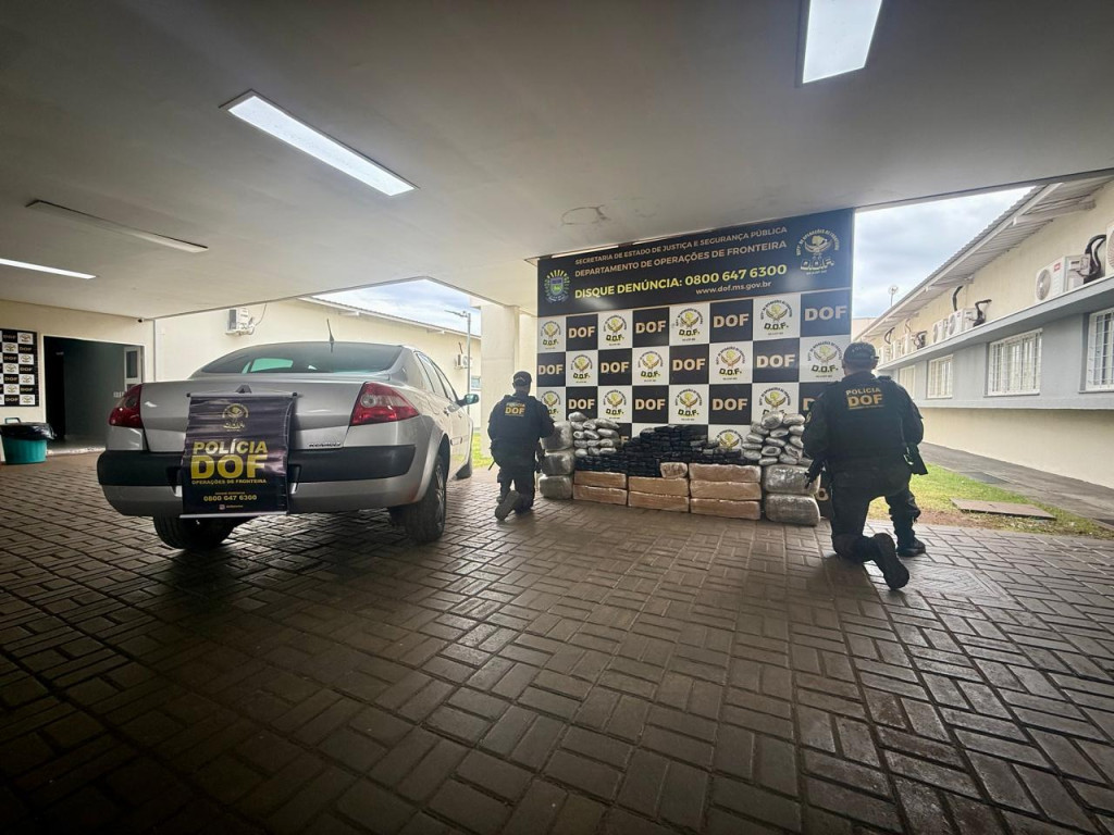 Homem de 62 anos é preso com carga de drogas avaliada em R$ 972 mil