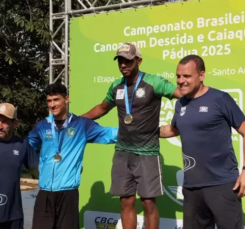 Canoísta de MS fatura o título em duas provas no Campeonato Brasileiro