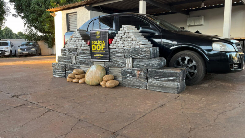 Rapaz é preso pelo DOF com meia tonelada de drogas em carro