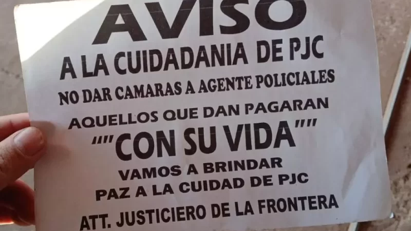 Tensão na fronteira com MS: ‘Justiceiros’ espalham panfletos no comércio de Pedro Juan