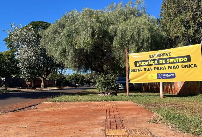 Vias de Dourados terão mudanças de sentido nos próximos dias; veja quais