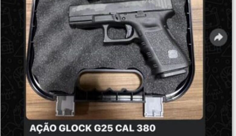 PF cumpre mandado contra suspeito de ‘rifar’ armas de fogo via whatsapp