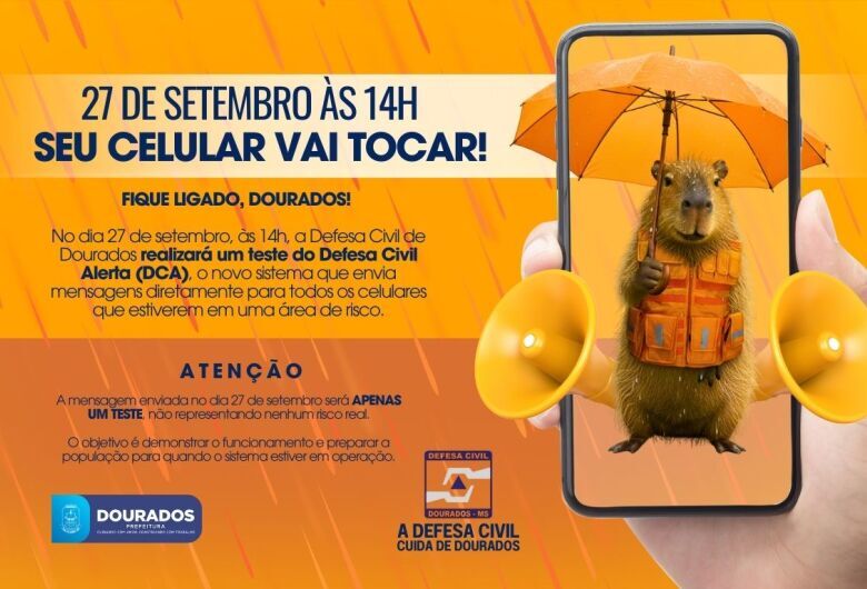 Alerta: seu celular vai apitar em teste da Defesa Civil neste sábado