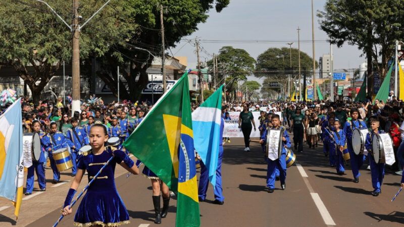 Pela 1ª vez, 100% das escolas municipais e Ceims desfilam no 7 de Setembro