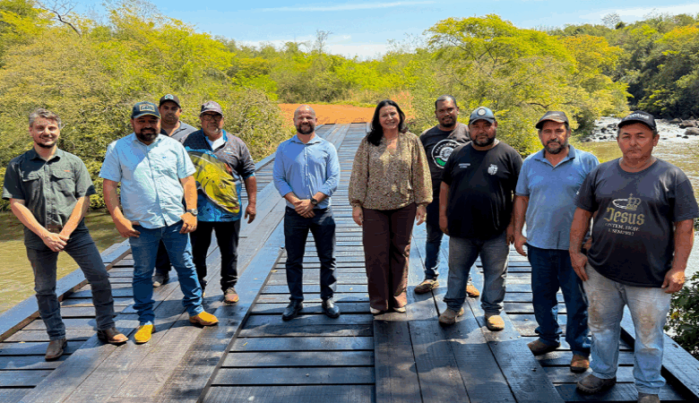 Prefeita Lurdes entrega ponte do Rio Piratini em Caarapó