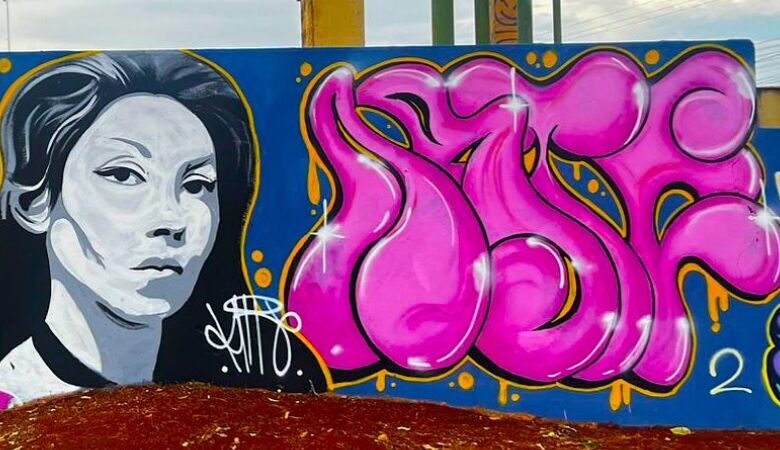 Convite pelas redes sociais mobiliza grafiteiros e transforma entrada do Campo Dourado