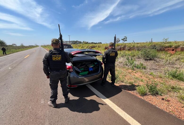 Carga de R$ 1,4 milhão em drogas é apreendida na MS-180
