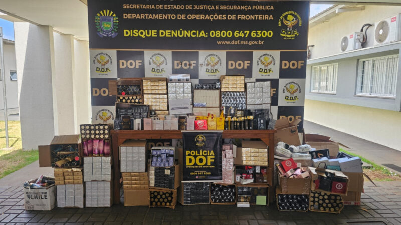 DOF prende casal com mercadorias ilegais que seriam entregues em Dourados