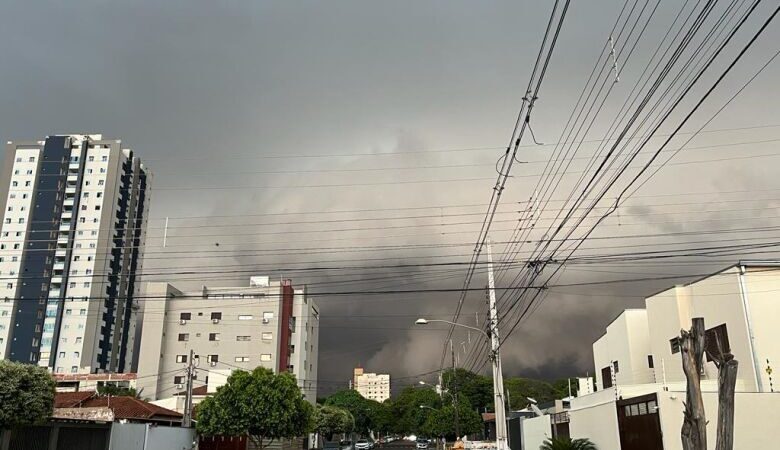 Inmet coloca Dourados em ‘alerta vermelho’ para perigo de tempestade