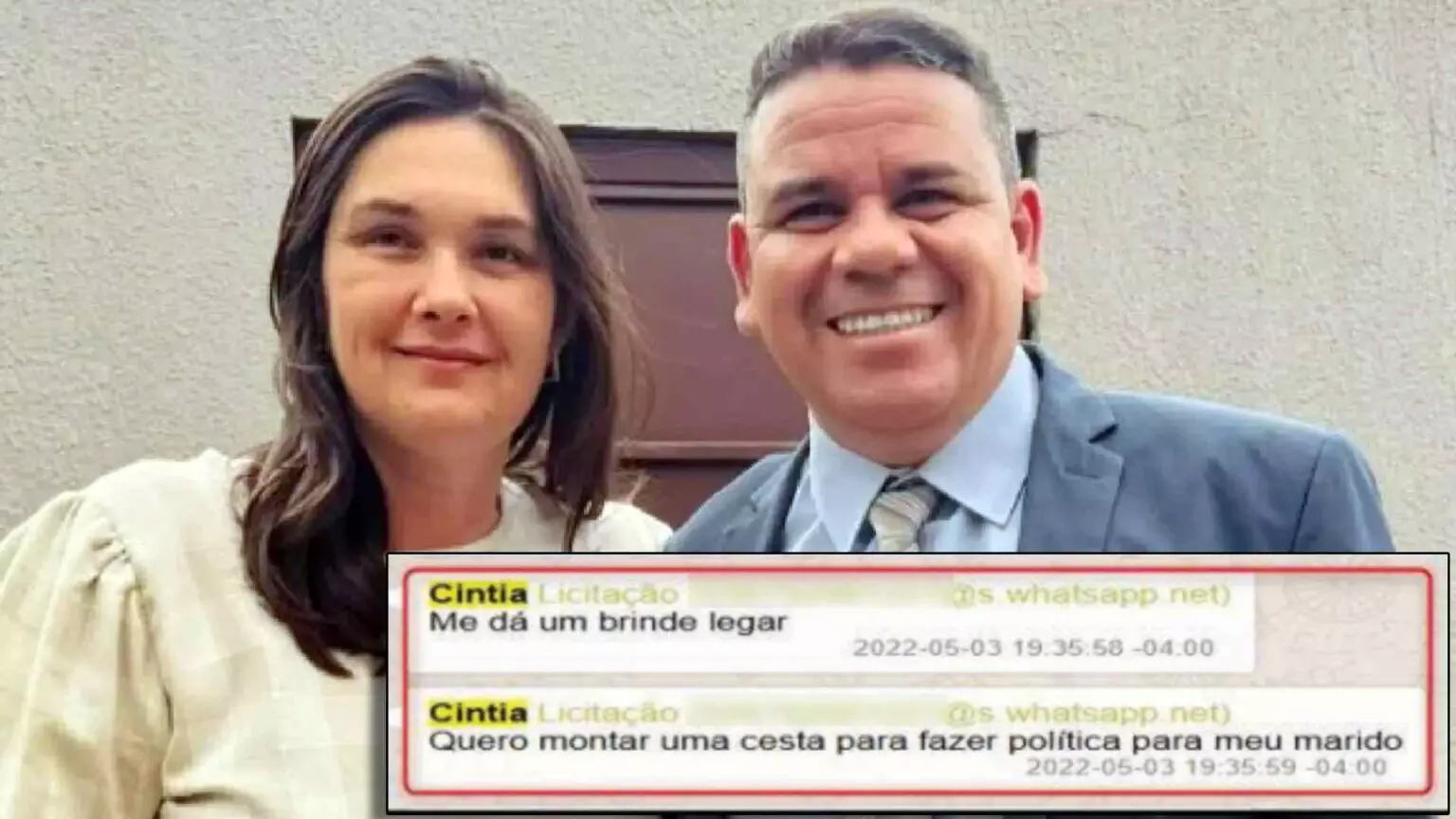 Diretora de licitação pediu ‘brinde’ em nome de marido vereador após ajudar empreiteiro