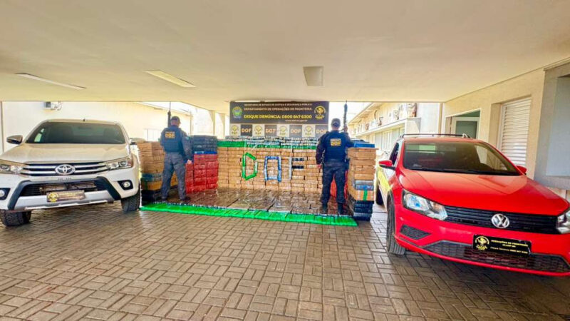 Denúncia leva DOF a depósito com 3,8 toneladas de maconha e veículos furtados