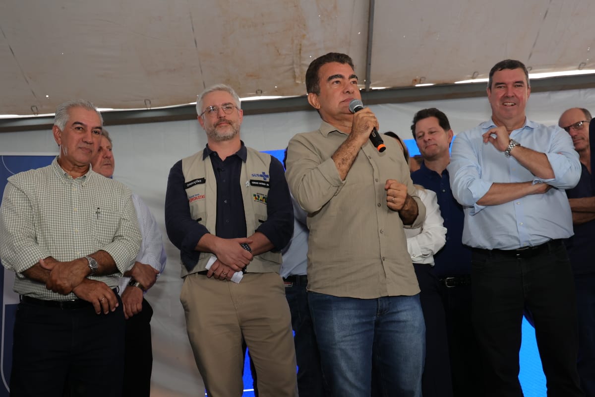 Em entrega de policlínica, Marçal cobra mais recursos para saúde de Dourados