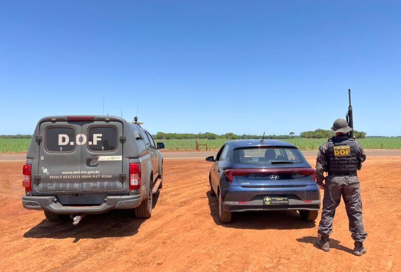 Homem é preso em Caarapó com veículo furtado em São Paulo