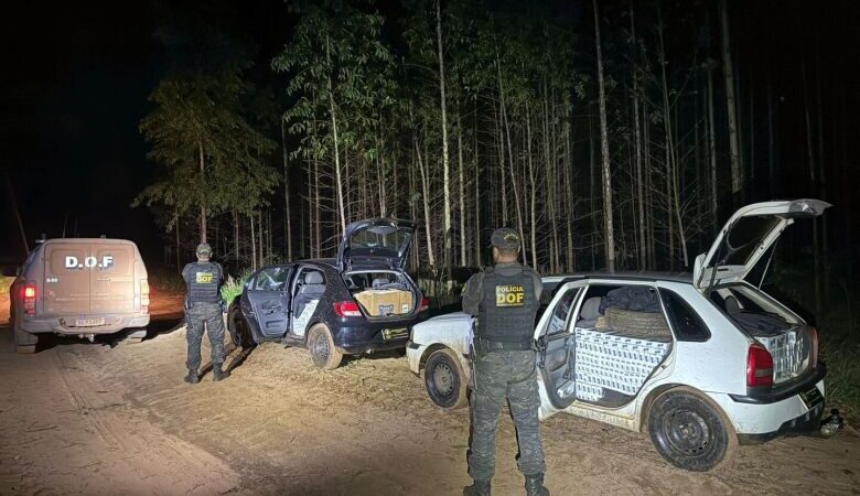 Veículos com cigarros que seriam entregues na capital são apreendidos na fronteira