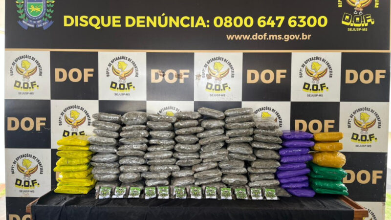 Homem e 2 mulheres são presos com carga de drogas quer seria levada ao Paraná