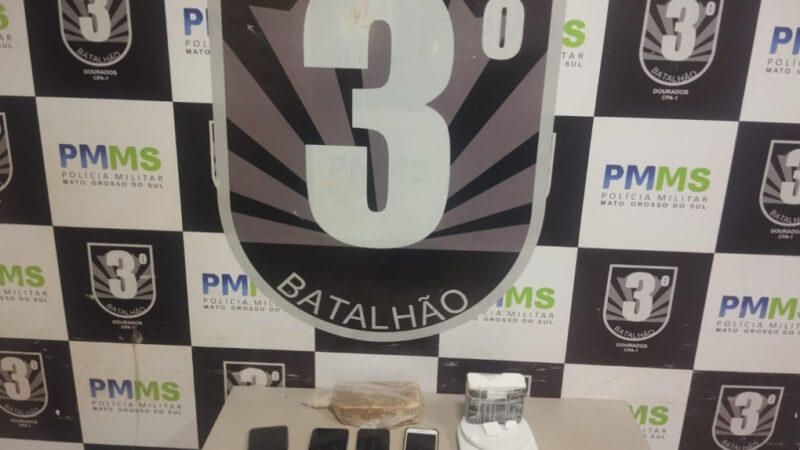 Denúncia de violência doméstica leva PM a apreender drogas e material para tráfico