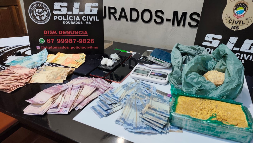 Dois homens são presos em ponto que fazia delivery de drogas em bairro de Dourados