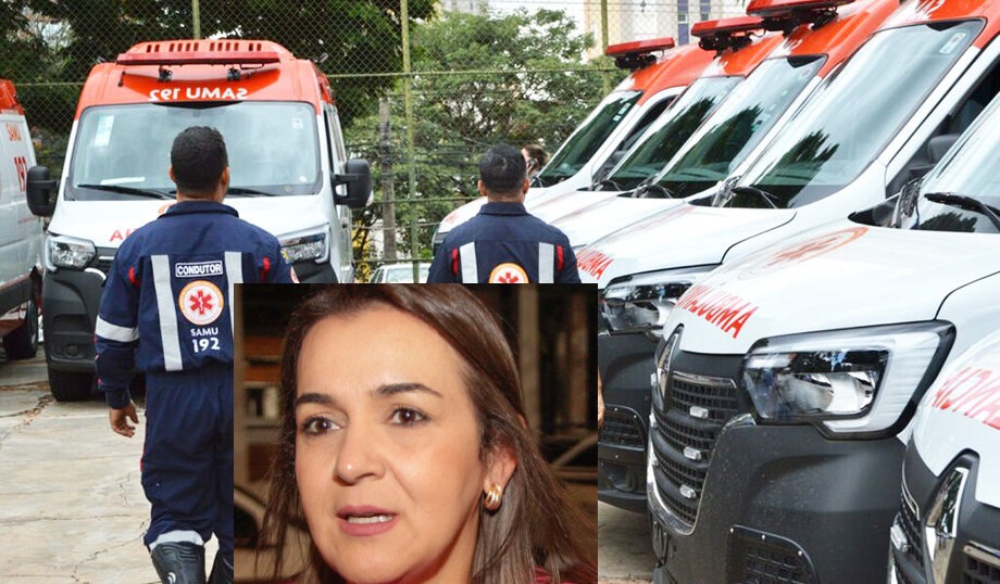 MPE e MPF mandam Adriane usar ambulâncias novas no lugar das alugadas no Samu
