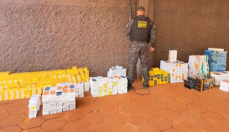 Carga com mais de R$ 5 milhões em eletrônicos é apreendida e dupla presa