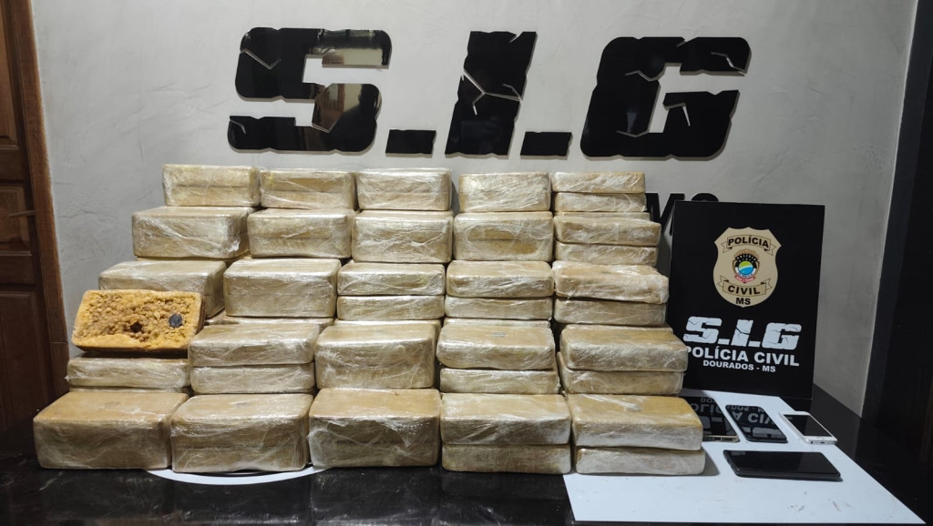 Sogro e genro são presos em Hilux com 158 quilos de pasta-base de cocaína em Dourados