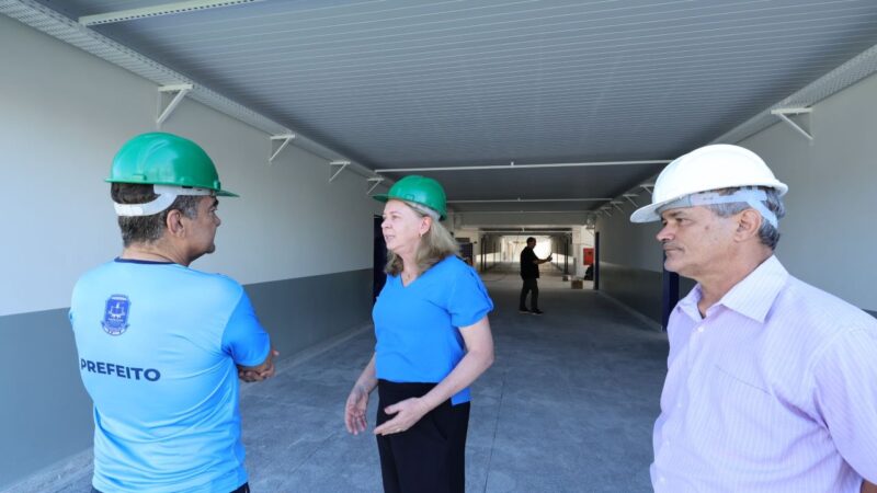 Reforma da Escola Avani avança e prefeito destaca qualidade dos serviços