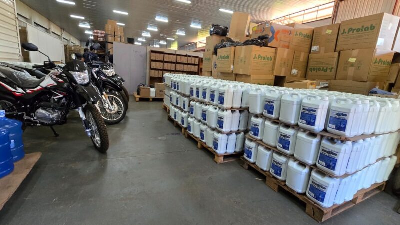 Prefeitura garante estoque de produtos de limpeza para até nove meses na rede de saúde