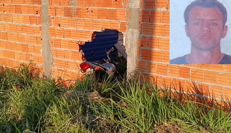 Motociclista morre ao roletar rotatória e bater em muro no Cidade Jardim