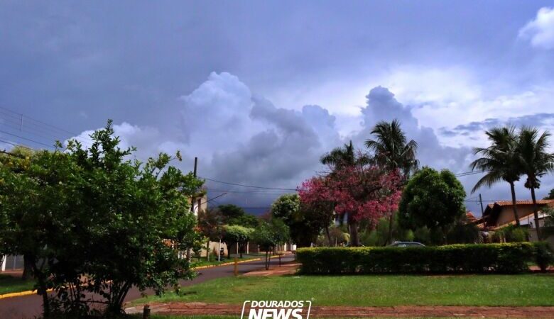 Dourados tem alerta de tempestade e calor pode chegar aos 36°C nesta semana