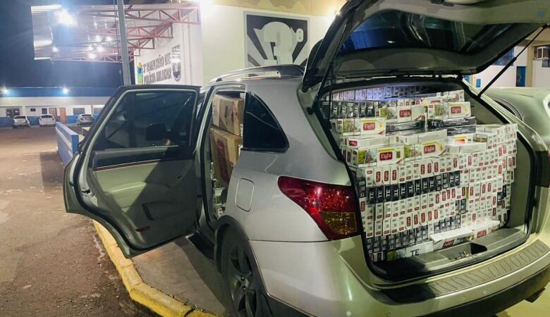 Polícia encontra entreposto em Vila Vargas e apreende 3,4 mil pacotes de cigarros