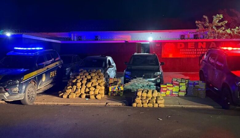 Perseguição termina com apreensão de maconha e cocaína
