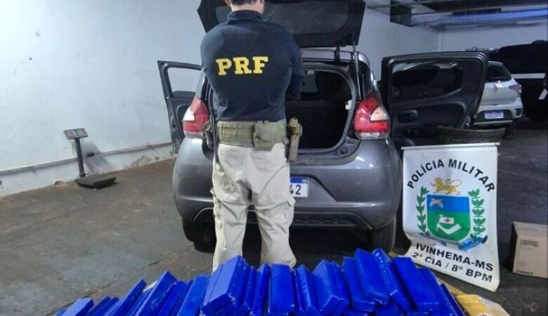 Paulista é flagrado com mais de 200kg de maconha em veículo
