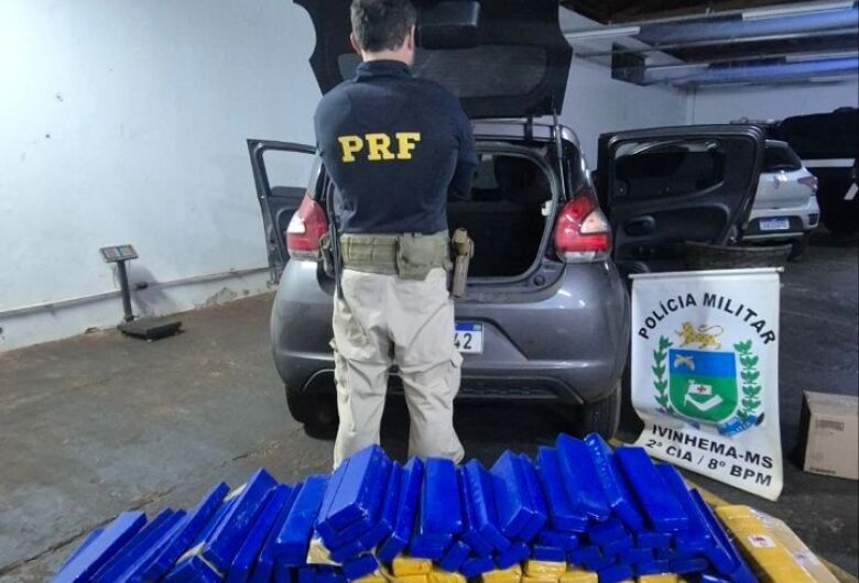 Paulista é flagrado com mais de 200kg de maconha em veículo