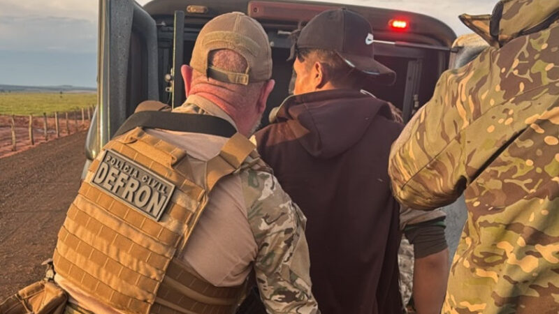 Operação integrada captura foragido por homicídio na fronteira de MS
