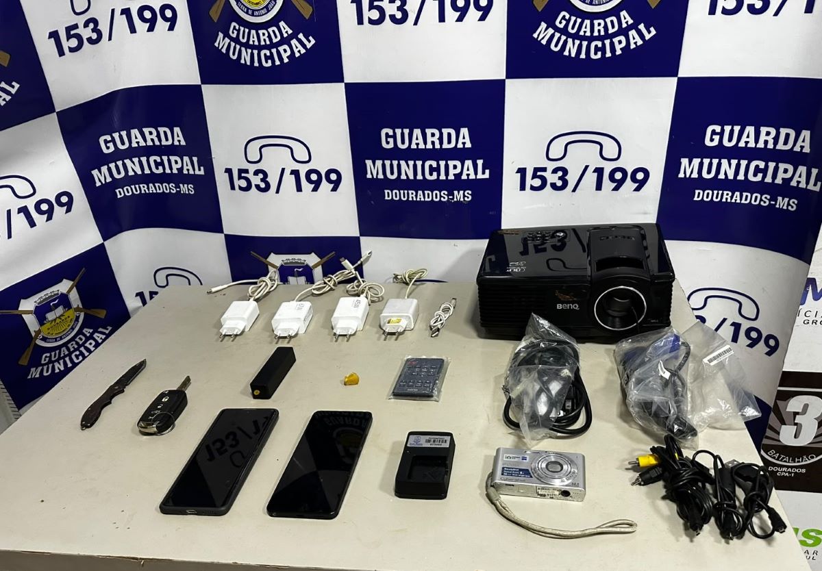 Guarda Municipal recupera celulares furtados da Central do Cidadão e prende dois suspeitos 