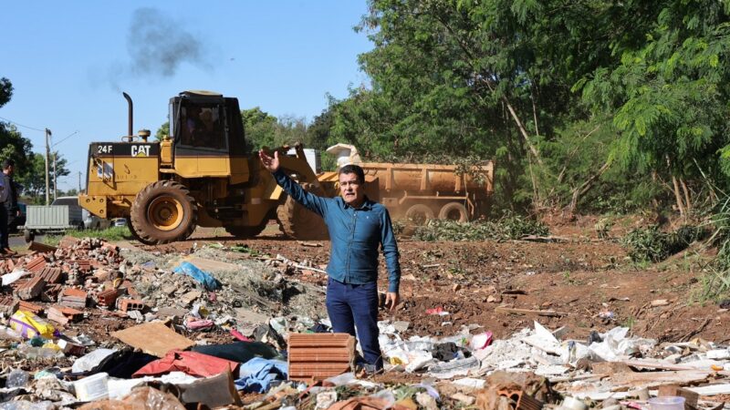 Prefeito pede conscientização para evitar descarte de lixo em áreas de preservação