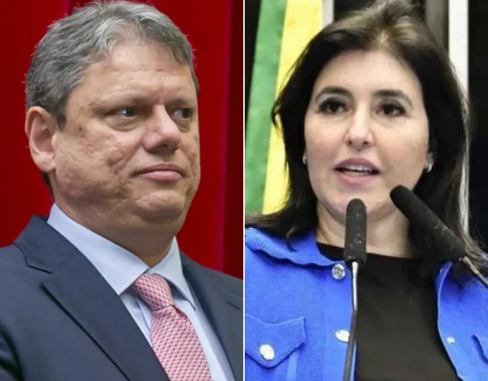 Tarcísio diz que Simonte Tebet levou “cartão vermelho” de Mato Grosso do Sul